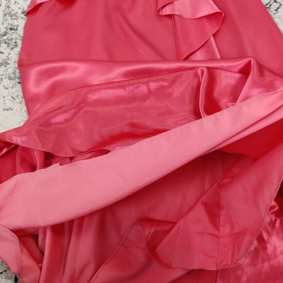 Modern Mais Women's Satin Evening Dress Sz 12 Graduation Wedding Party Cocktail - Picture 7 of 16